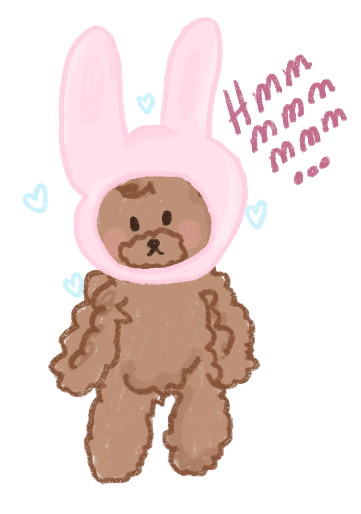 Single Bobo the Bear (Bunny head) ૮ ྀིᴗ͈ . ᴗ͈ ྀིა