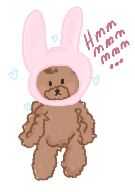 Single Bobo the Bear (Bunny head) ૮ ྀིᴗ͈ . ᴗ͈ ྀིა